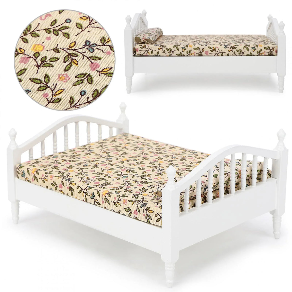 Miniature Dollhouse Bed B804