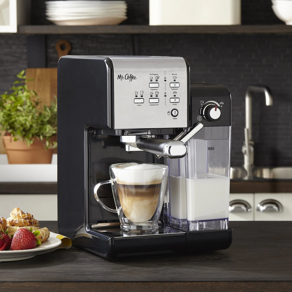 Black Espresso and Cappuccino Machine L649139