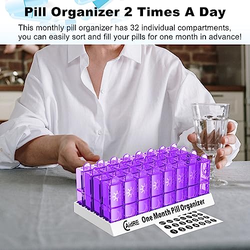 30 Day Pill Organizer 2 Times a Day Z648509