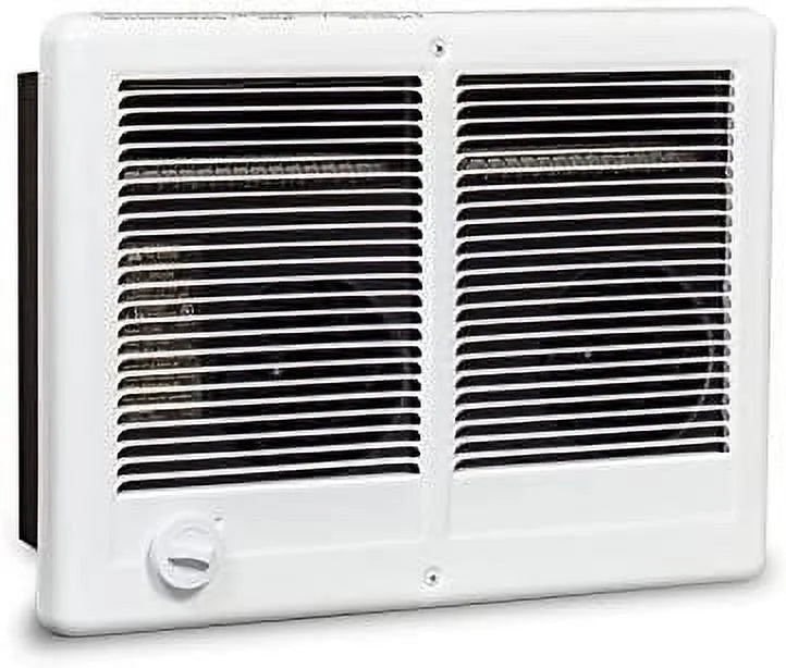 White Twin Electric Wall Heater with Thermostat S78148