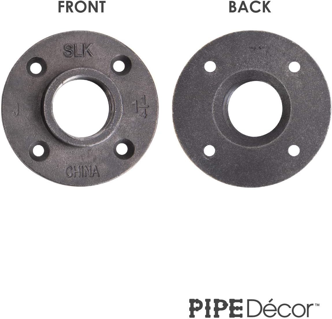 1-1/4 Malleable Cast Iron Floor Flange 4 Pack Q32636