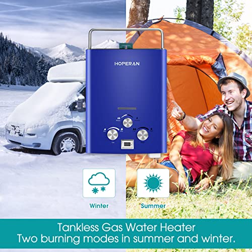 Blue 1.6GPM 6L Portable Propane Tankless Water Heater T709