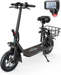 Electric Scooter with Seat, 450W Motor, Foldable Electric Scooter N5306