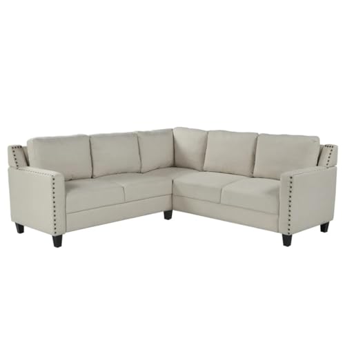 Studded Upholstered Sofa 2 Piece Set L817449