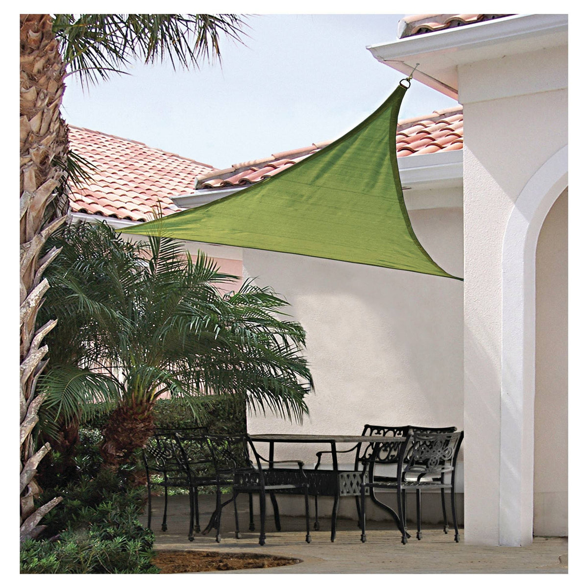 16& Lime Green Triangle Shade Sail Z207
