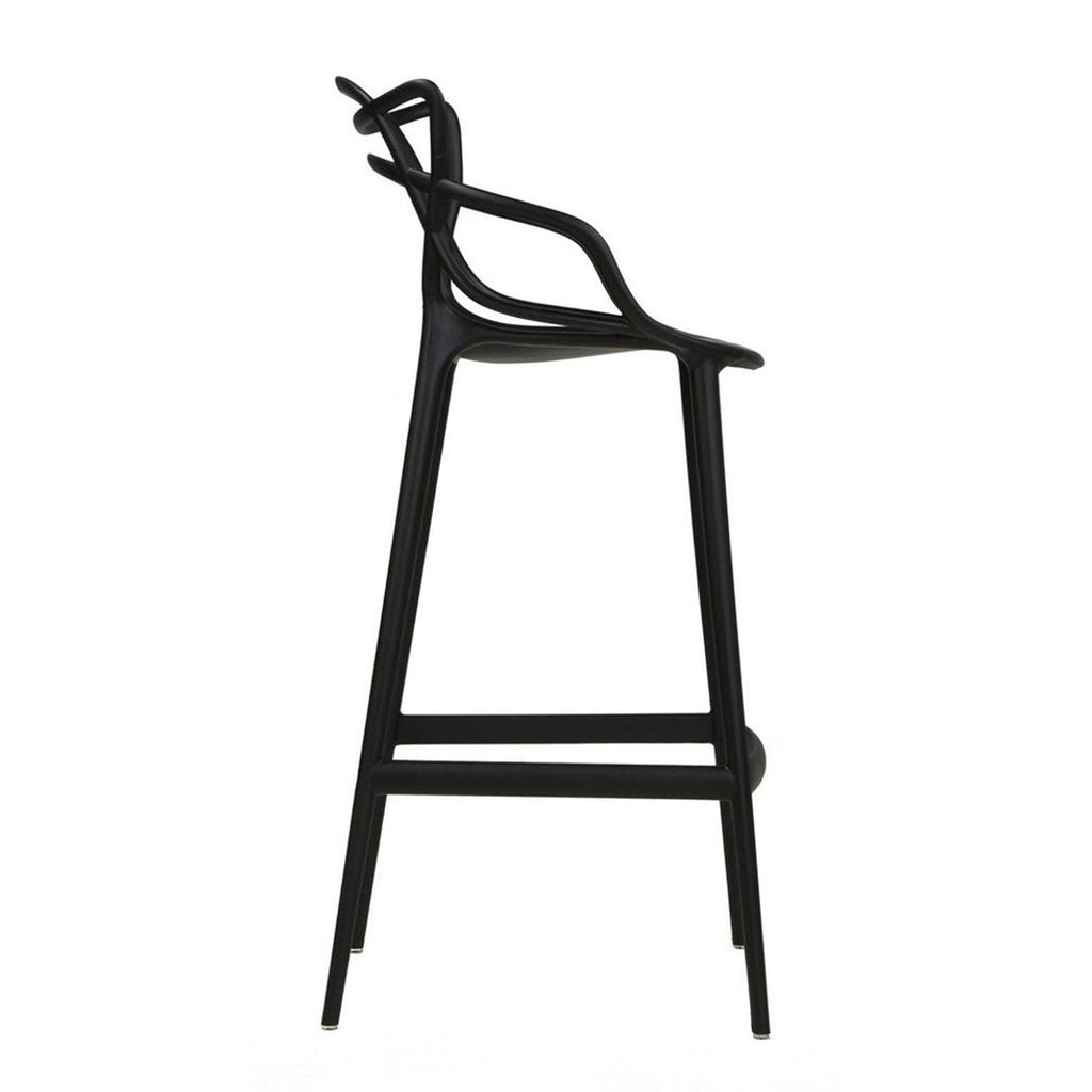 White Molded Counter Stool U4086