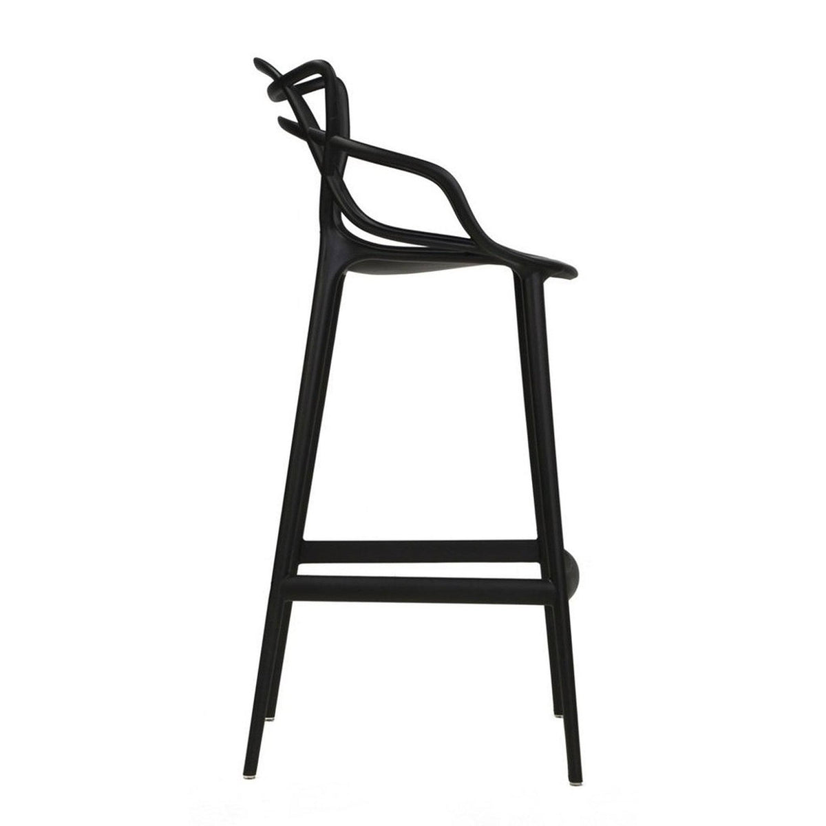 White Molded Counter Stool U4086