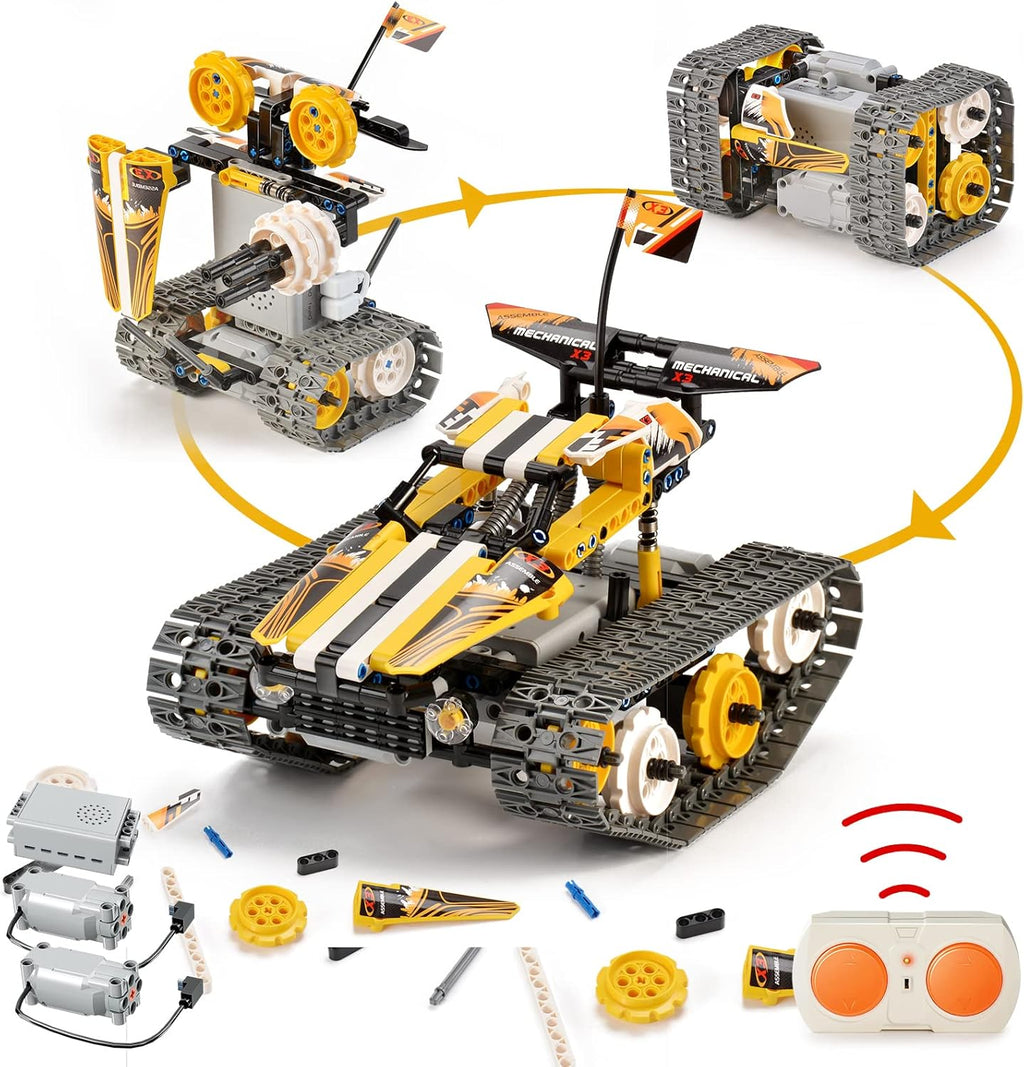 3-in-1 Remote Control Building Block Car Set (395 Pieces) I366
