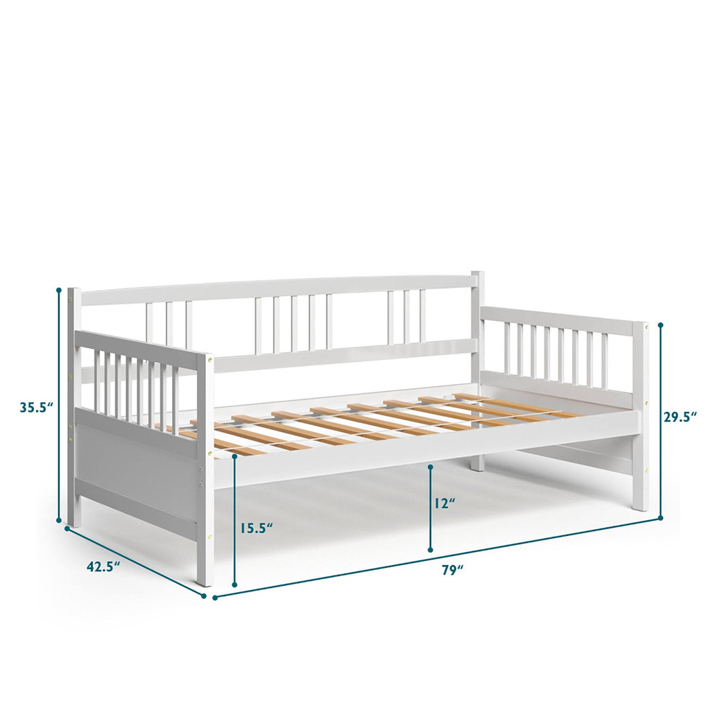 Espresso Wooden Daybed Frame Sofa Bed C682780