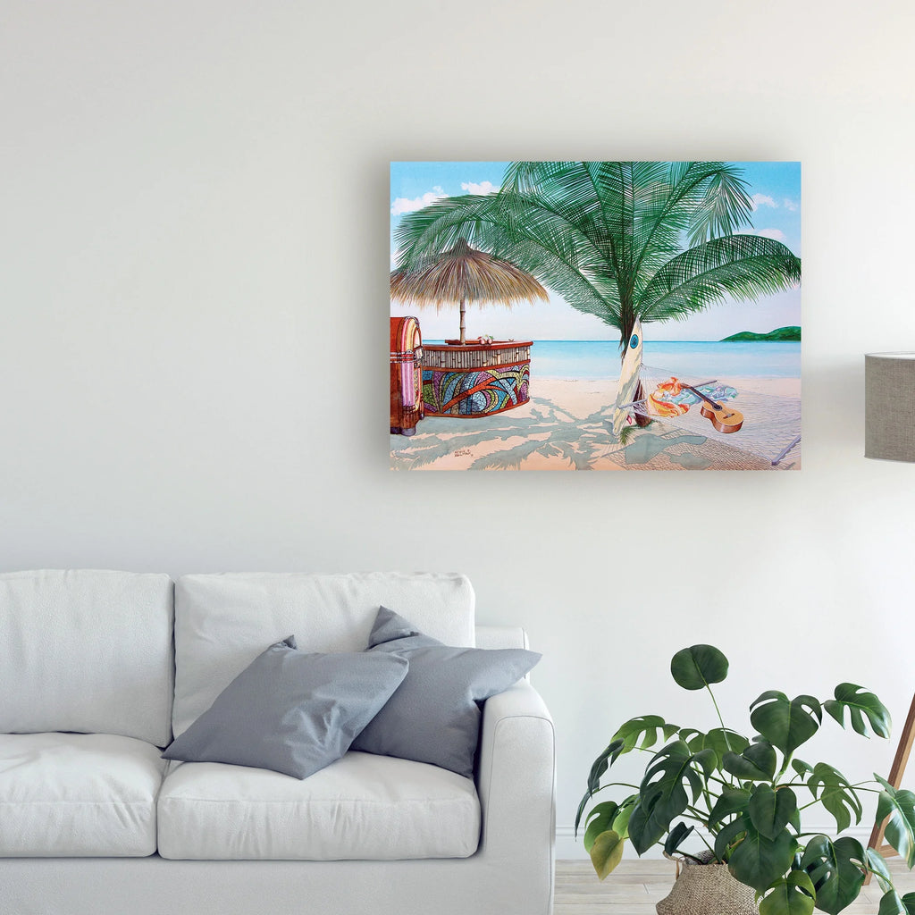 Tiki Bar Canvas Art S6697