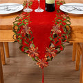 Embroidered Christmas Table Runner 15x87 Inch G2041