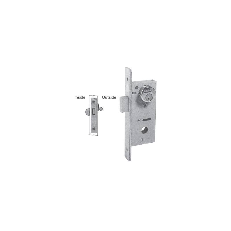 Satin Brass and Brown Mortise Deadlock W81480