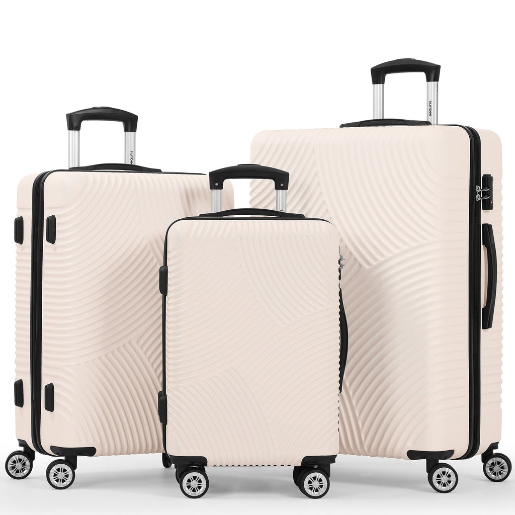 3 Piece Hardside Luggage Set with TSA Lock Spinner Wheels I554265