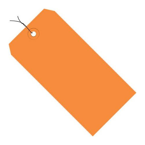 Pre-Wired Orange Tags (1000 Per/Case) O881642