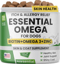 Omega 3 Fish Oil Chews for Dogs Skin & Coat Supplement 120 Treats B5242