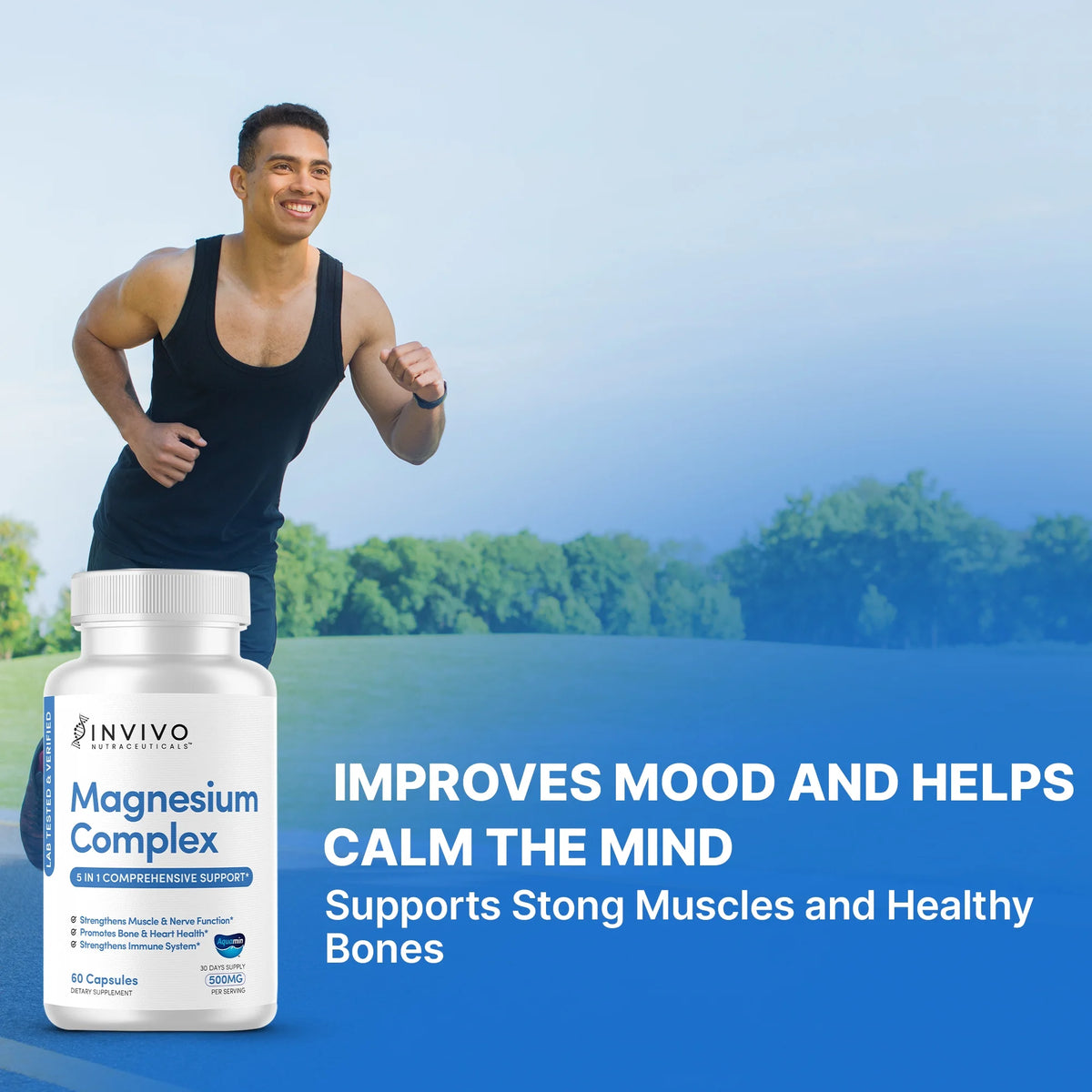 Magnesium Complex 500 mg 60 Capsules E38911