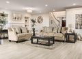 Beige Chenille Sofa and Loveseat R939