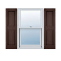 12 inch x 80 inch Vinyl Double Panel Shutters X520