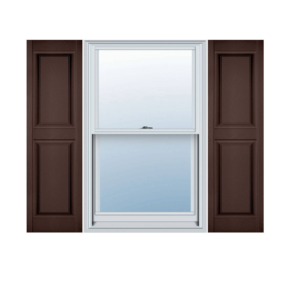 12 inch x 80 inch Vinyl Double Panel Shutters X520