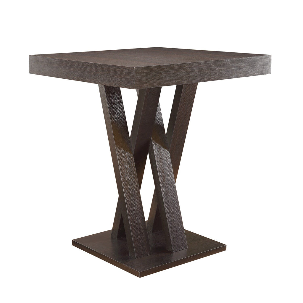 Cappuccino Square Counter Height Table Q210122
