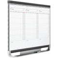2 Sliding Three Month Calendar Board, 3' x 2', Total Erase Surface F1350