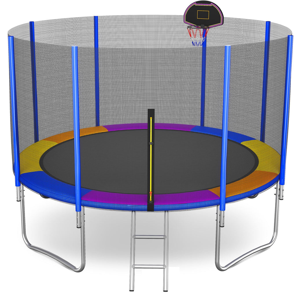 12FT Round Trampoline with Enclosure Net O986171