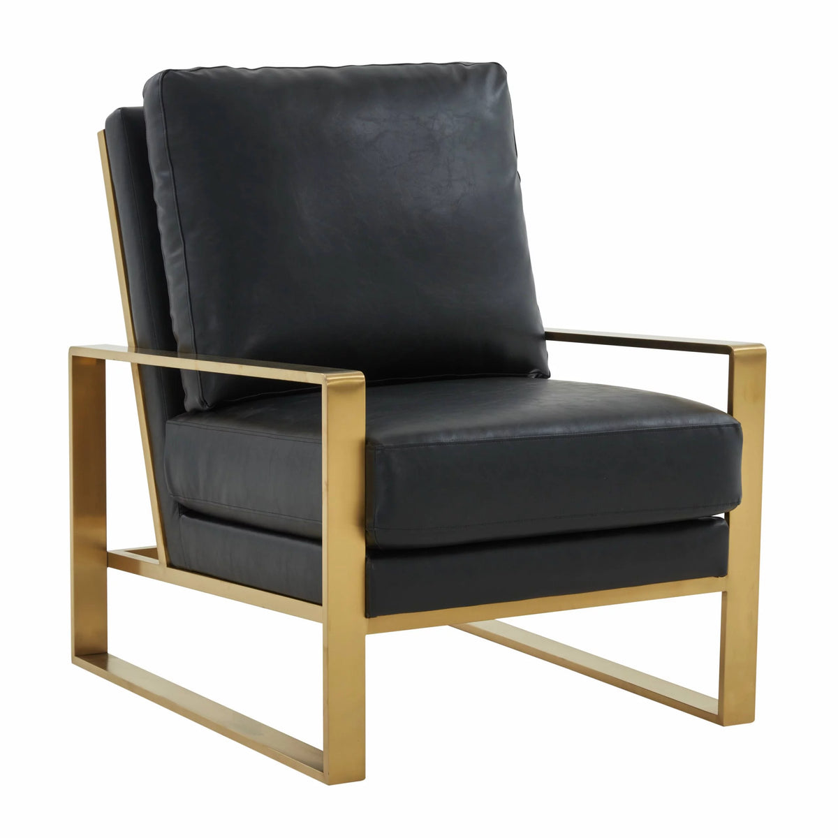 3-Piece Leather Arm Chair and Coffee Table Living Room Set U571110