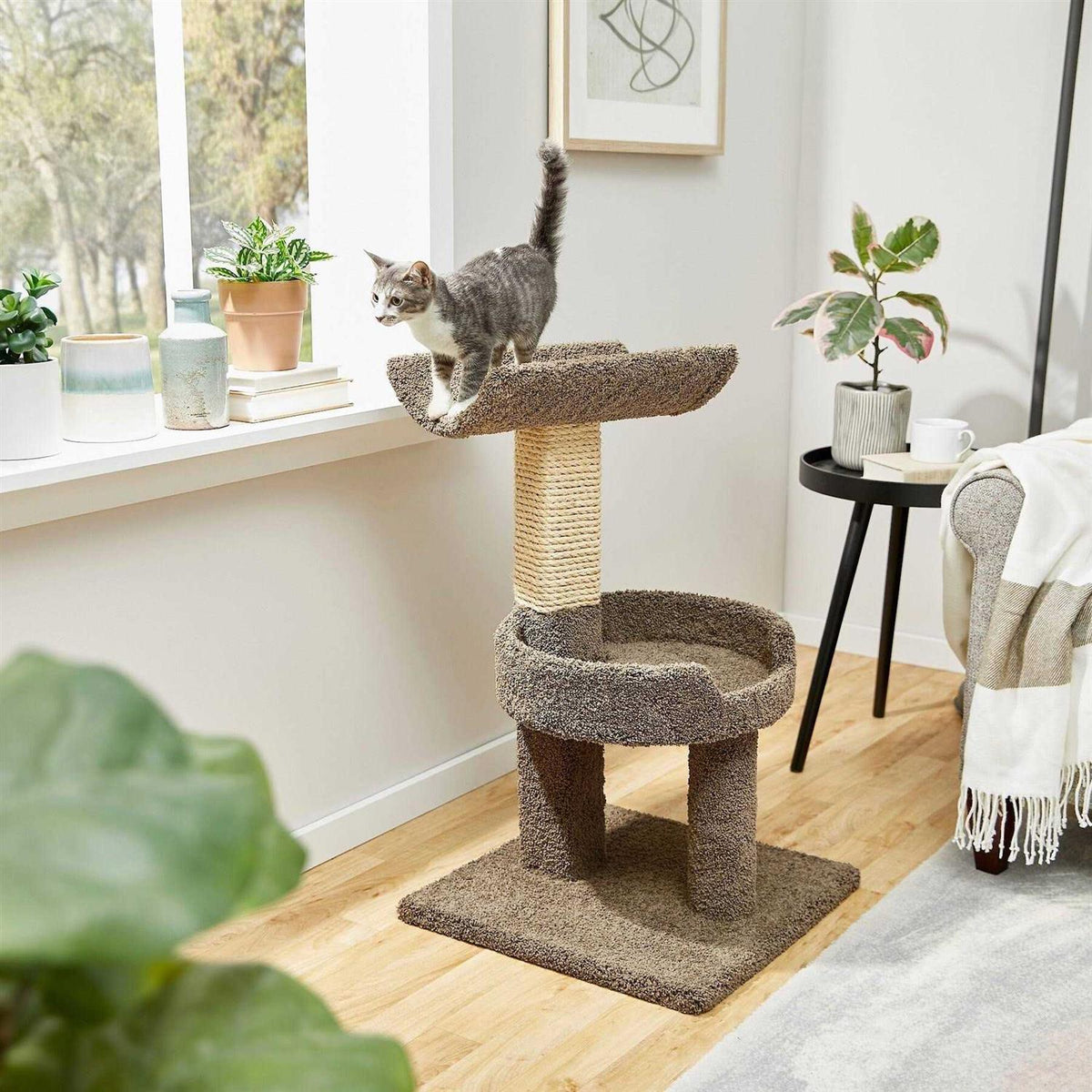 32-in Wooden Cat Tree B723