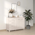 White Solid Wood Pine Sideboard T121690