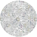 5'3" Round Multi Area Rug Z4413