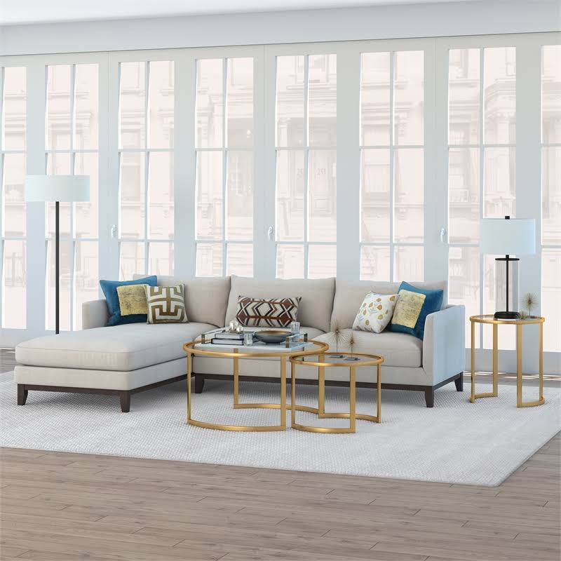 Brass Side Table L8636
