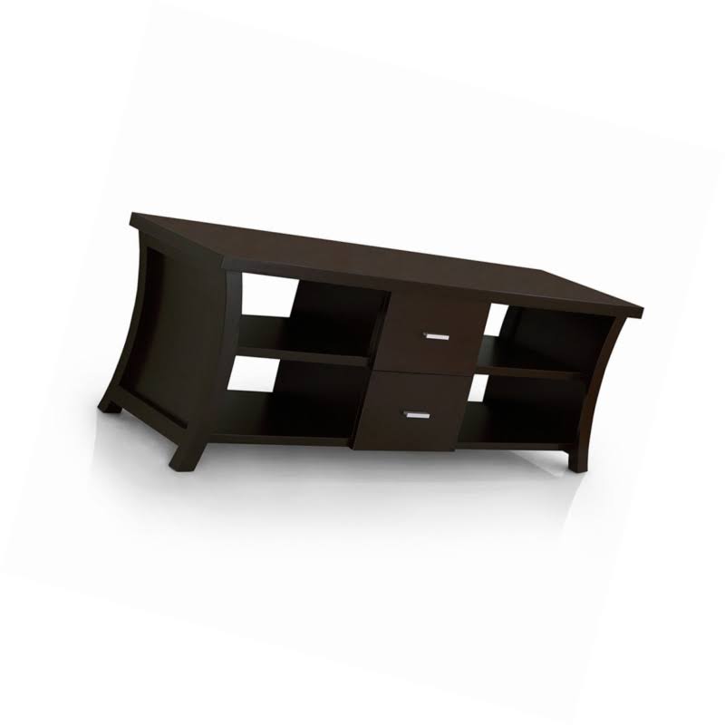 Cappuccino 60-Inch Entertainment Console with Drawer Storage F616721
