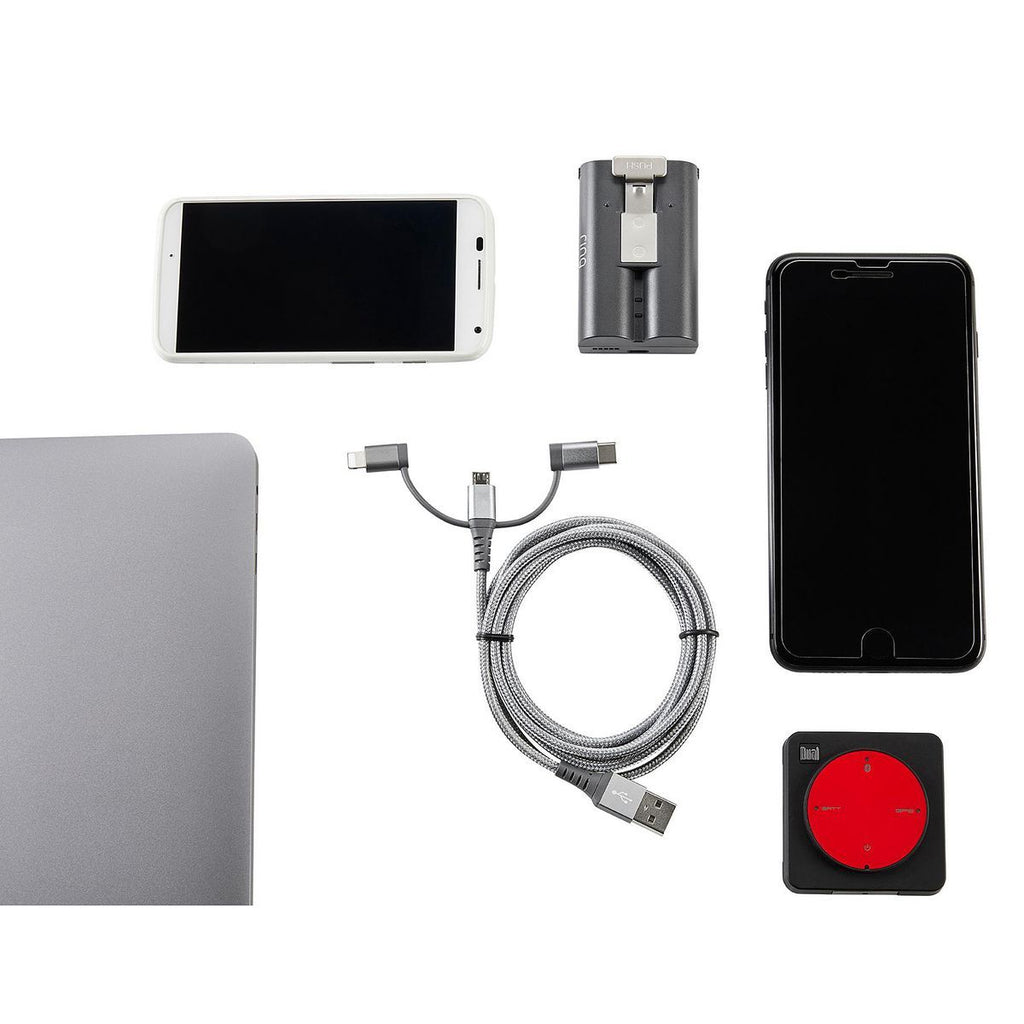 3-in-1 Braided Charging Cable K8148