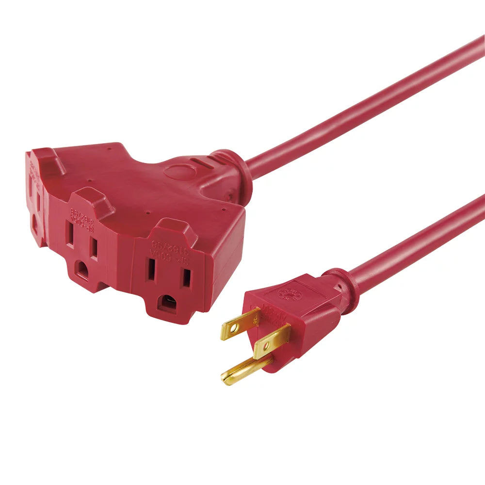 25FT 14/3 Triple Outlet Extension Cord Q412503