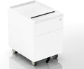 2-Drawer Mobile Filing Cabinet with Lock and Casters P162