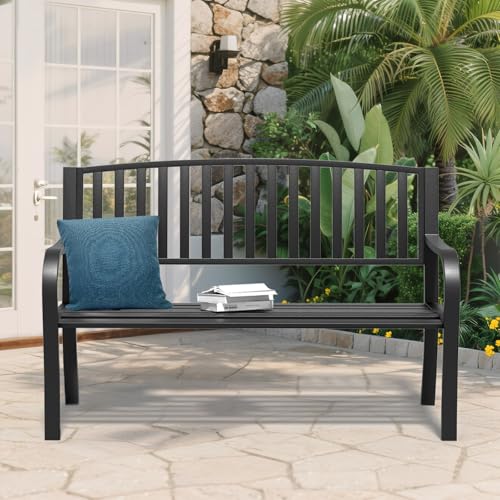 Outdoor Bench with Small Table V9654