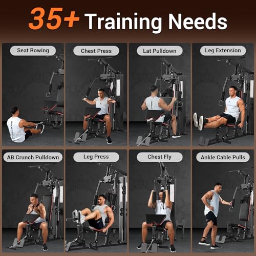 Multifunctional Full Body Workout Machine with 150LBS Weight Stack N335183