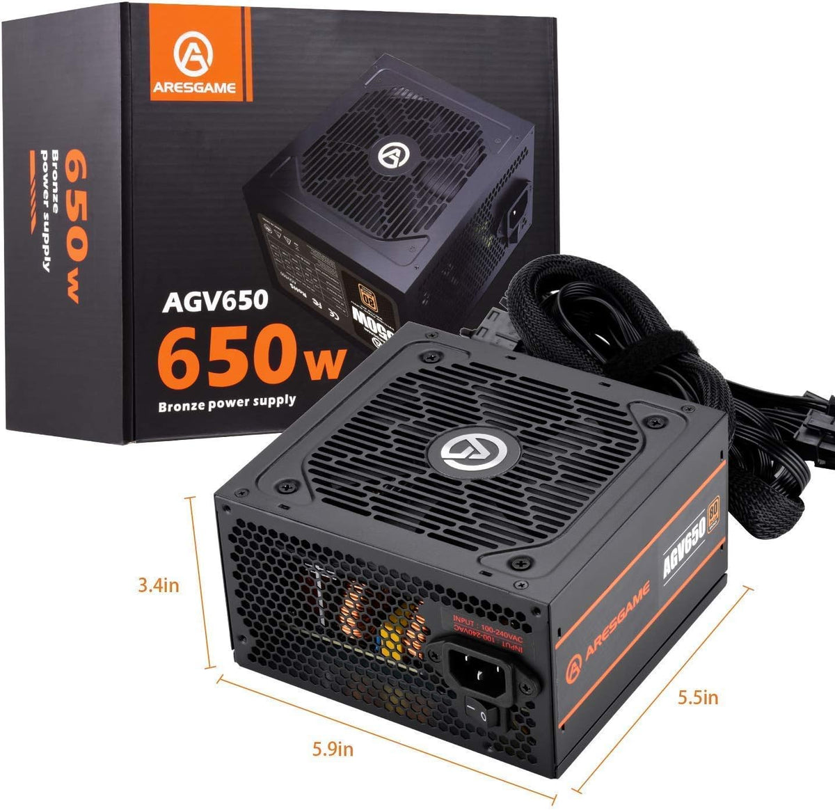 650W 80+ Bronze Certified Power Supply Pack of 2 W980206