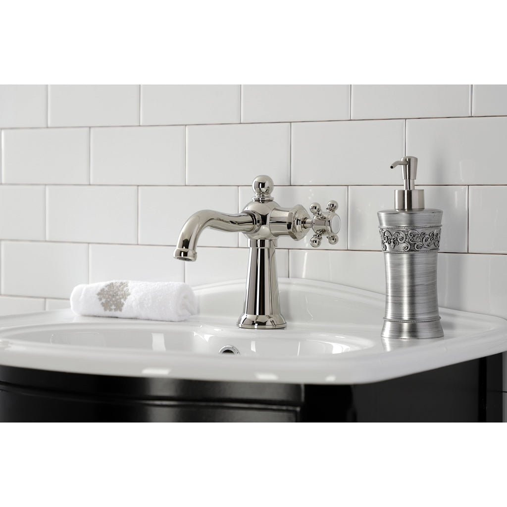 Single-Handle Bathroom Faucet with Push Pop-Up D1277