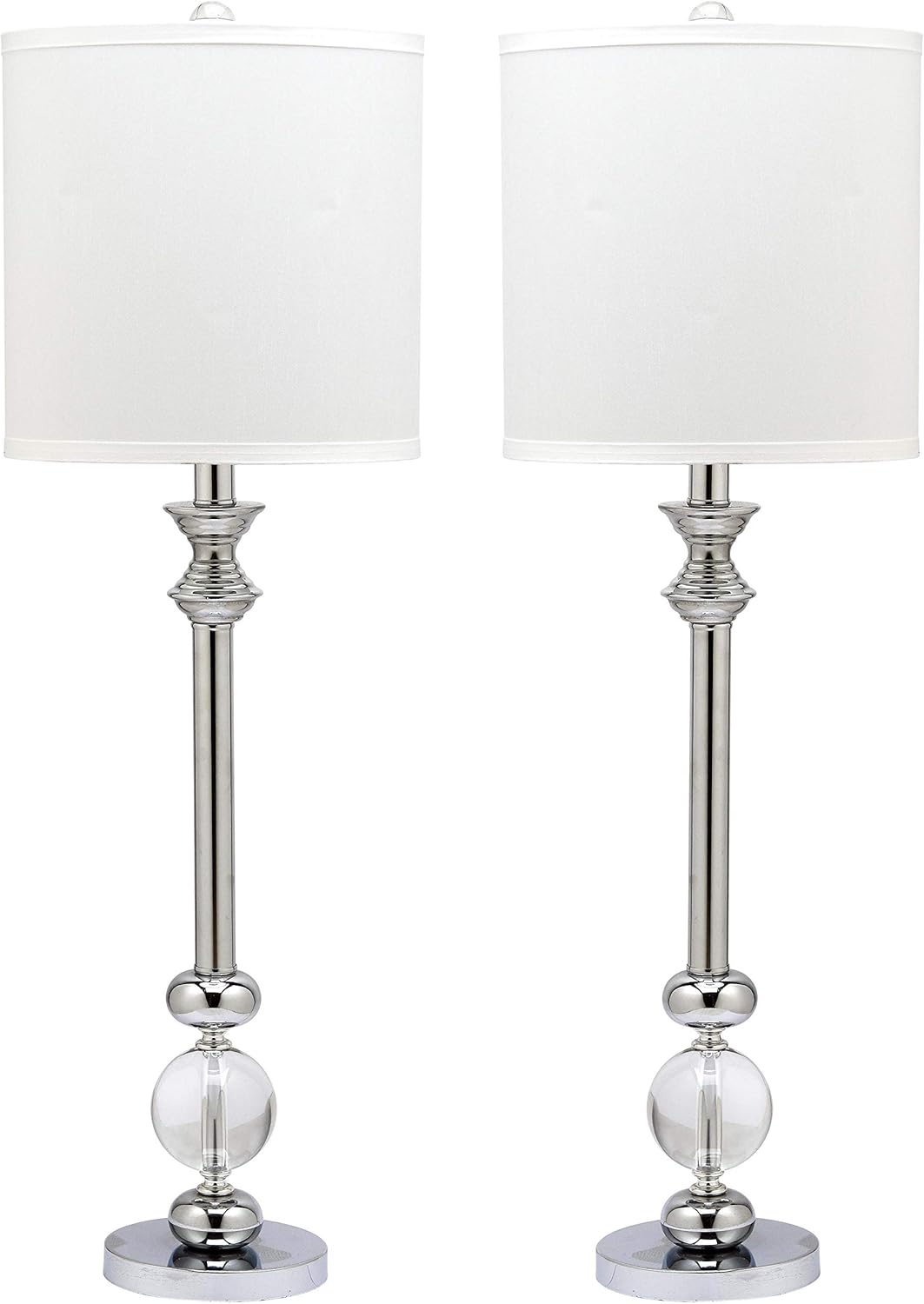 Crystal Candlestick 31-inch Table Lamp Set of 2 O77631