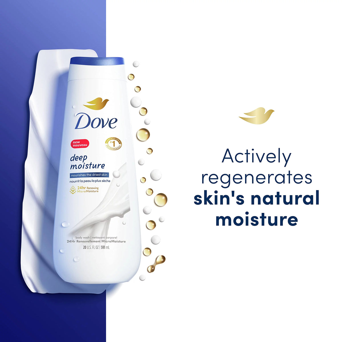Deep Moisture Body Wash 4 Count 20 Oz A296631