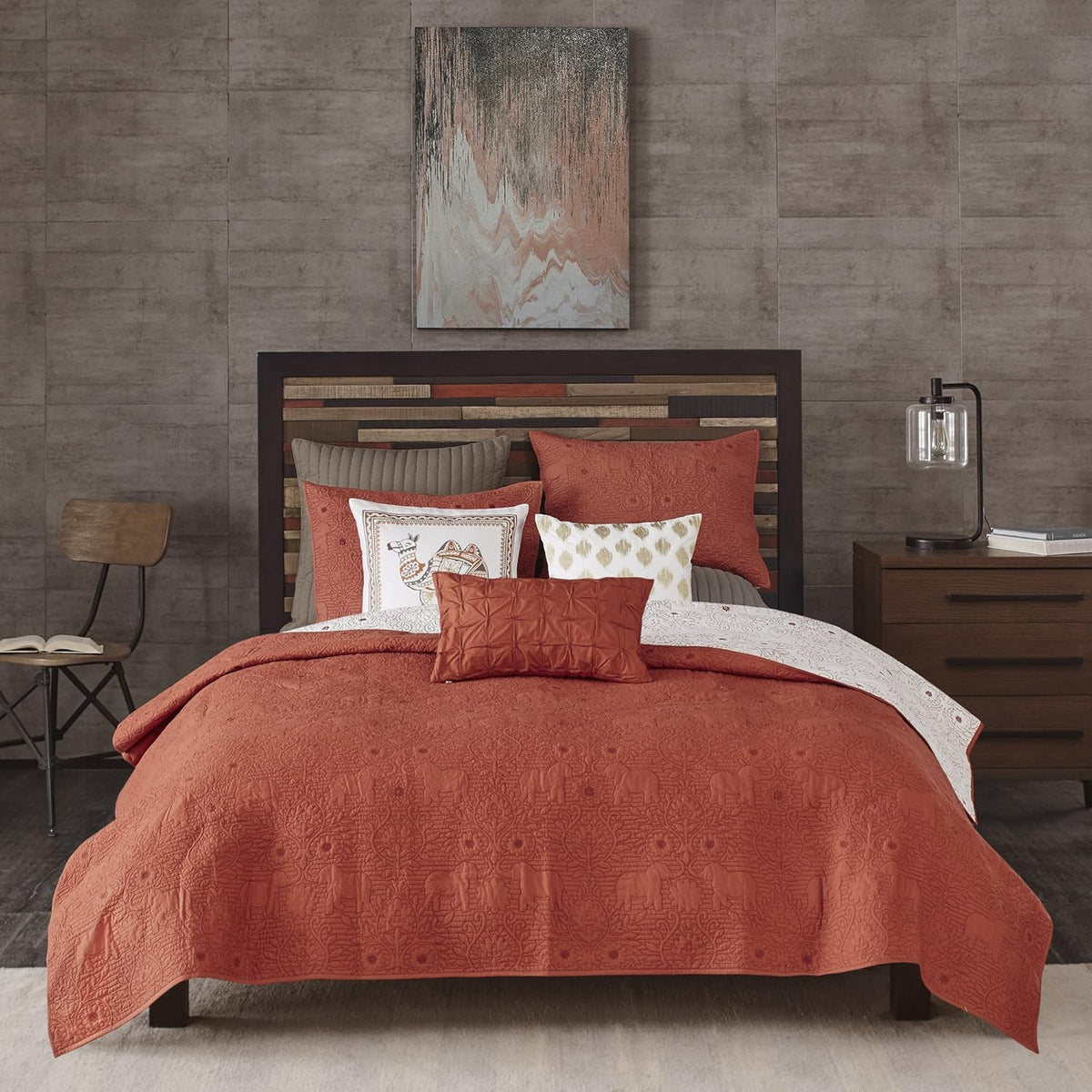Navy 3 Piece Coverlet Mini Set, King/California King L54188