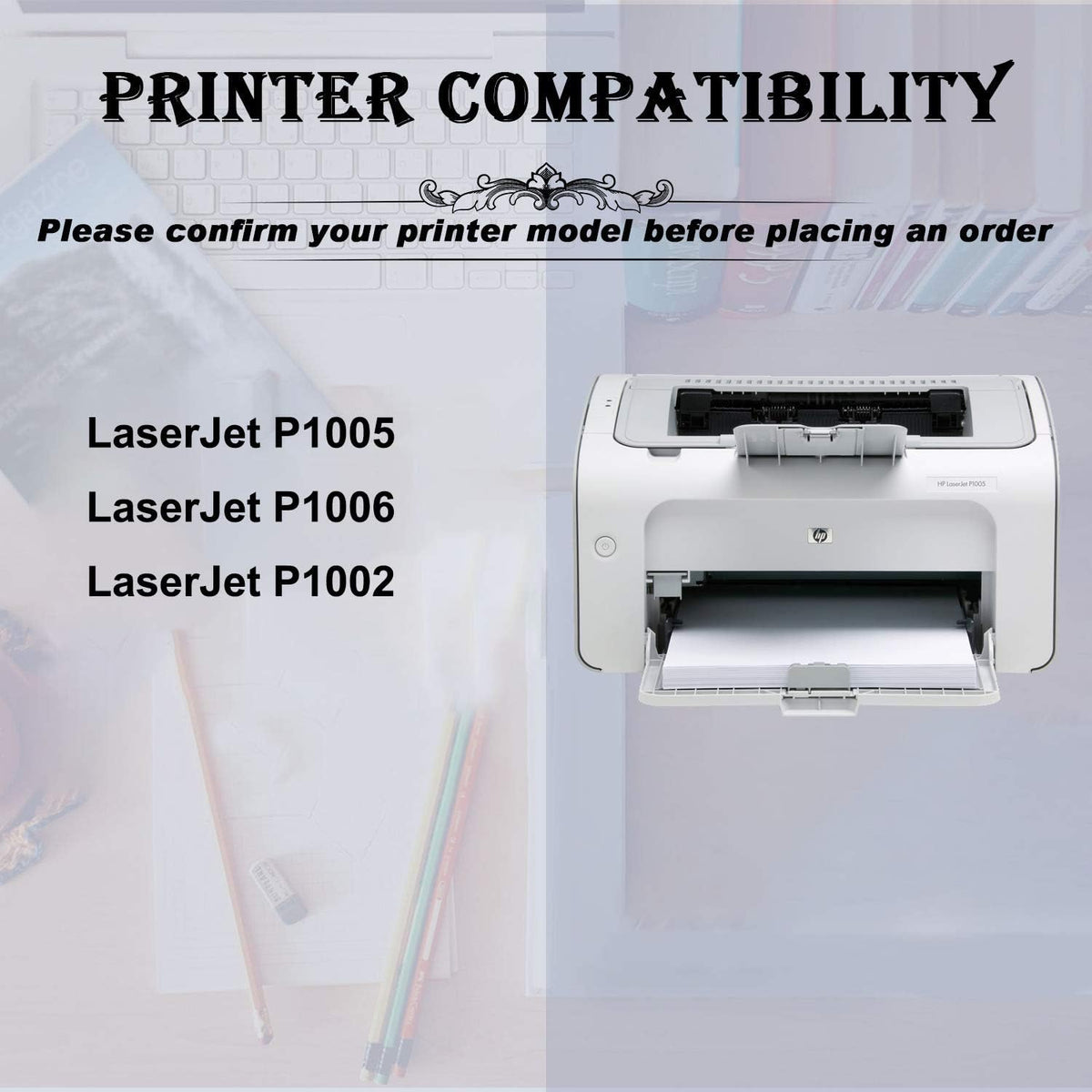 2 Pack Compatible Toner Cartridge for HP CB435A K37762