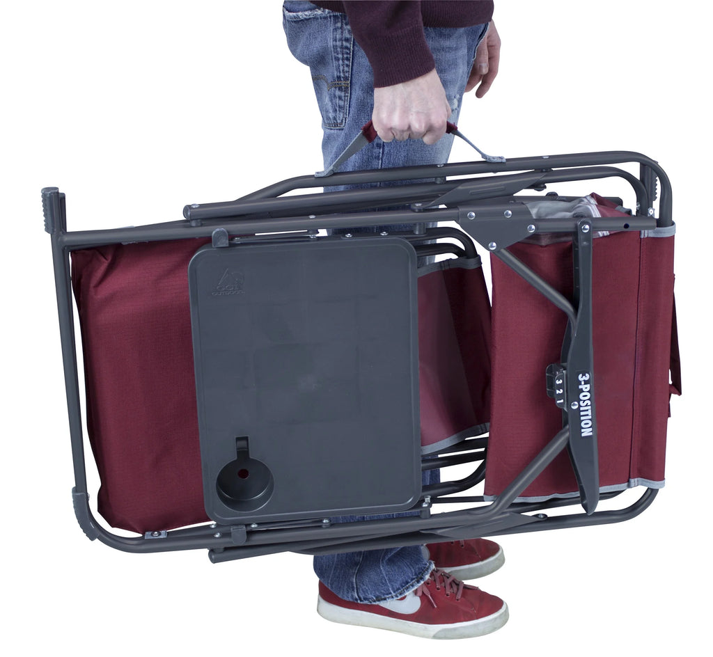 Reclining Camping Chair with Ottoman C9016