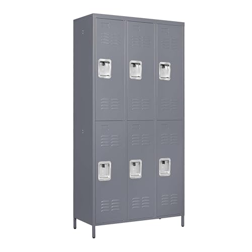 6 Door 72" H Metal Lockers with Lock L109466