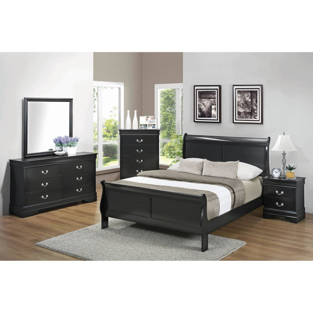 Twin Sleigh Bed Cappuccino O796