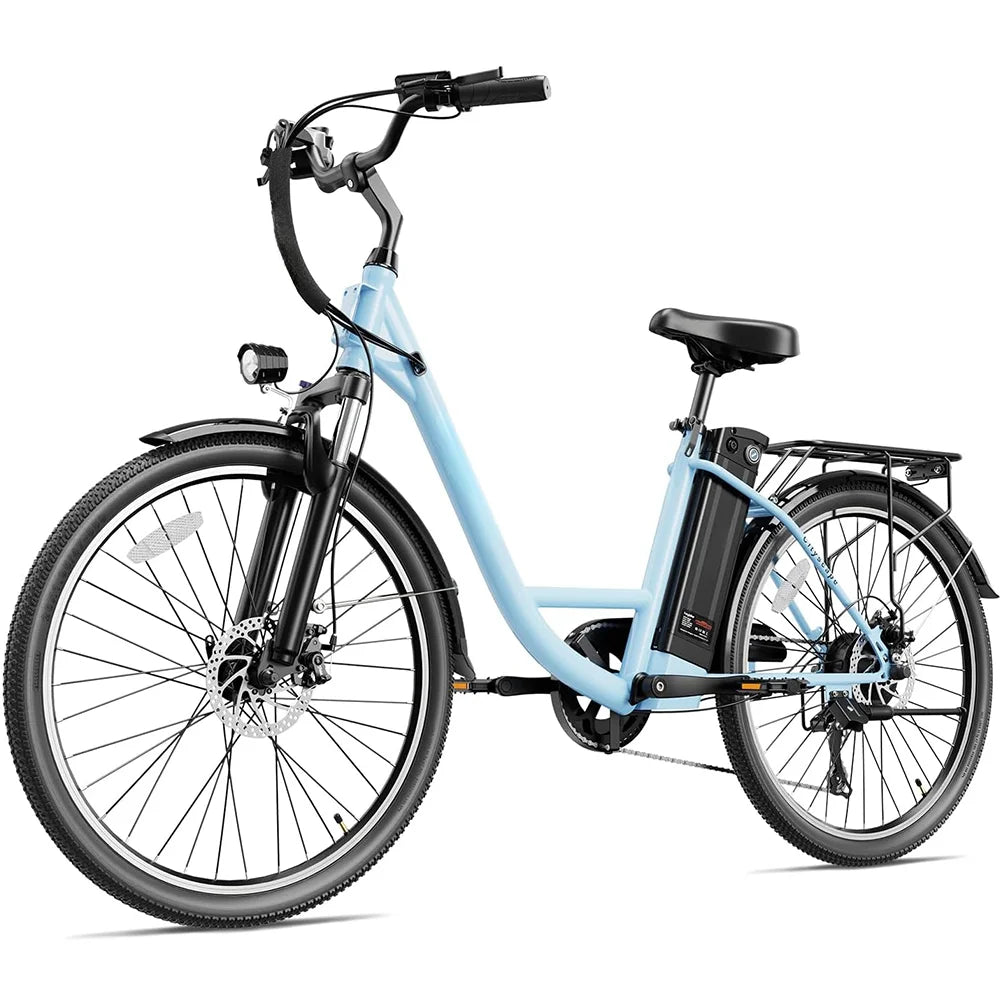 Electric Bike 350W 36V 10Ah Removable Battery 26 7 Speed Pink K13260