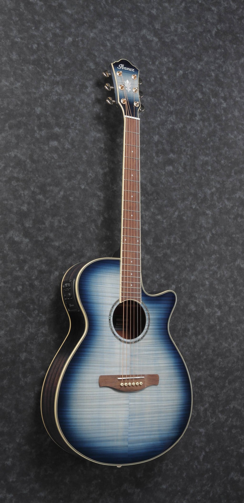 Indigo Blue Burst Acoustic Electric Guitar C388