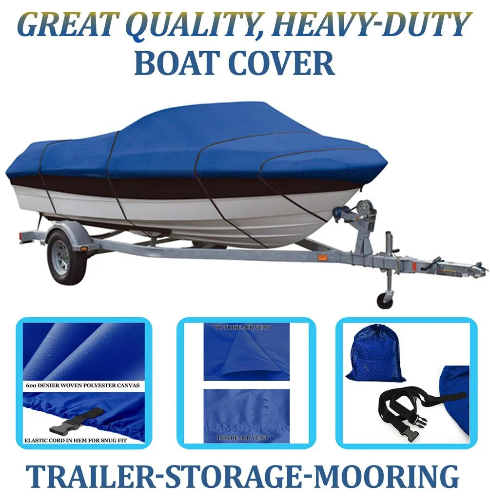 Boat Cover Compatible for Crestliner Commodore 14 O/B 1985-1989 T638