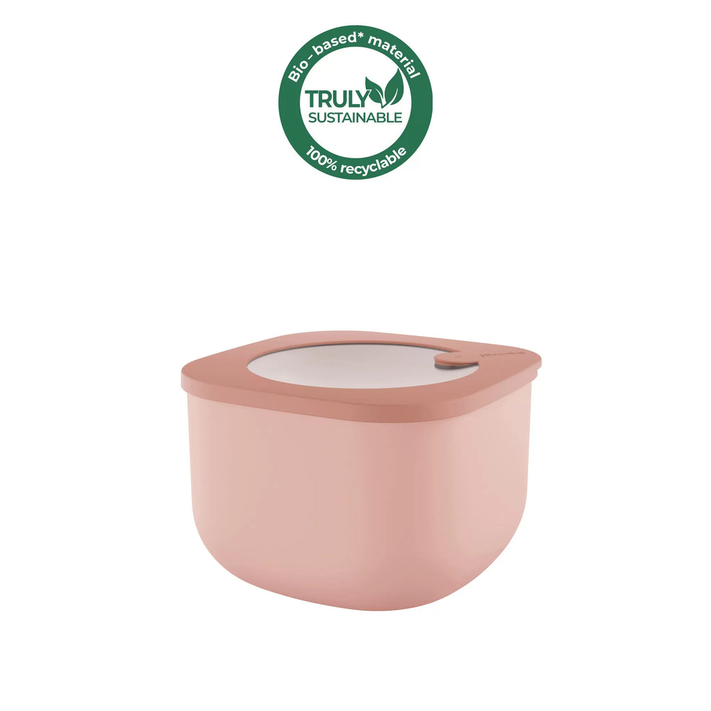 Airtight Fridge Freezer Microwave Containers Peach Blossom Pink 1550cc J9037